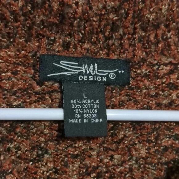 SML design multicolored button down cardigan size L - Picture 3 of 5